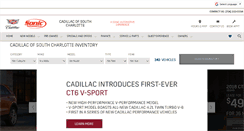 Desktop Screenshot of cadillacofsouthcharlotte.com